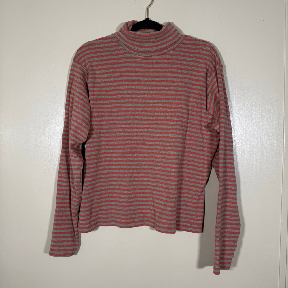 Woolrich Women’s Turtleneck Long Sleeve Pullover Shirt 100% Cotton XL